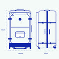 Valise souple 2 roues Large Maupiti