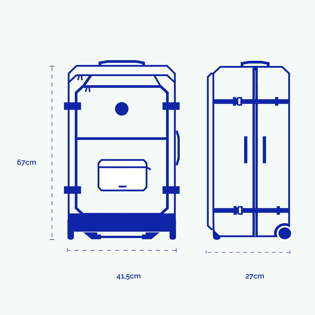 Valise souple 2 roues medium Valladolid