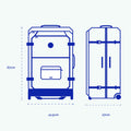 Valise souple 2 roues medium Maupiti