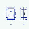 Valise souple 2 roues small Amiens