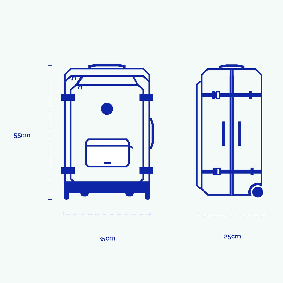 Valise souple 2 roues small Amiens